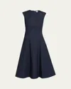 Veronica Beard Dulce Denim Midi Dress In Blue