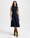 Veronica Beard Dulce Denim Midi Dress In Blue