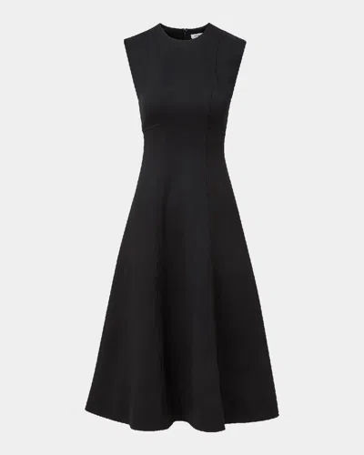 Veronica Beard Dulce Midi Dress In Black