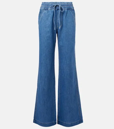 Veronica Beard Dunford Wide-leg Jeans