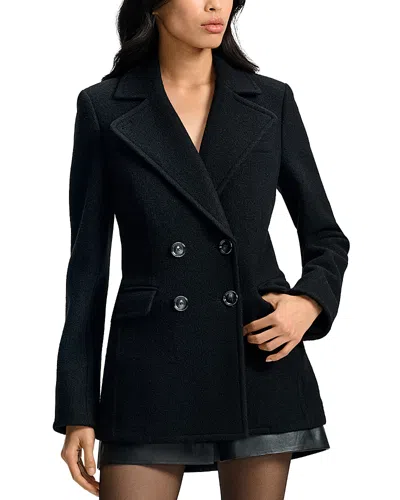 Veronica Beard Duran Wool Coat In Black