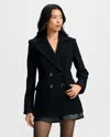 Veronica Beard Duran Wool Coat In Black