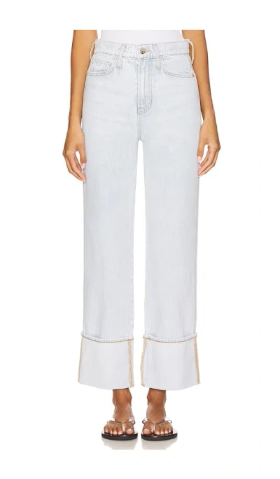 Veronica Beard Dylan Ankle High Rise Straight In Blue