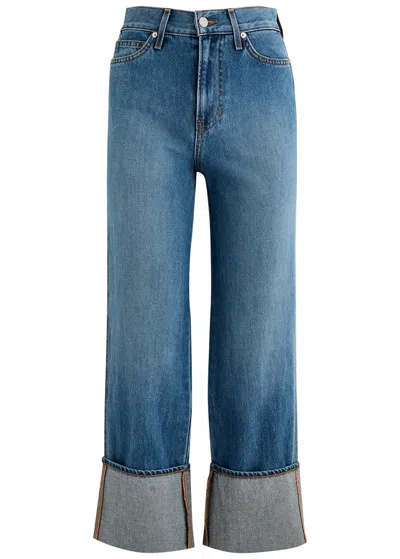 Veronica Beard Dylan Cropped Straight-leg Jeans In Denim
