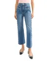 Veronica Beard Dylan Studded Straight-leg Jean In Stoned Serendipity In Stoned Serendipity