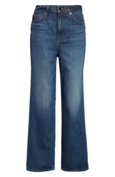 Veronica Beard Dylan High Waist Ankle Straight Leg Jeans In Blue