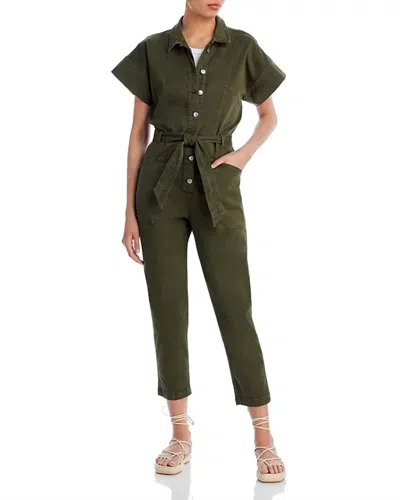 Veronica Beard Eakin Jumpsuit In Army Green