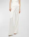 Veronica Beard Edia Wide-leg Pants In Ivory