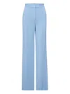 Veronica Beard Edia Wide-leg Tailored Trousers In Blue