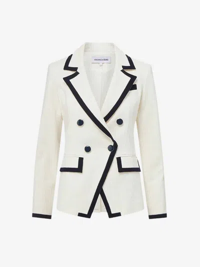 Veronica Beard Edison Dickey Blazer In Beige