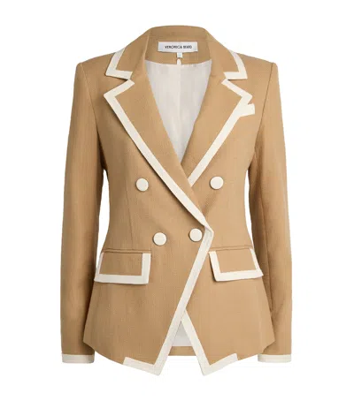Veronica Beard Edison Dickey Blazer In Green