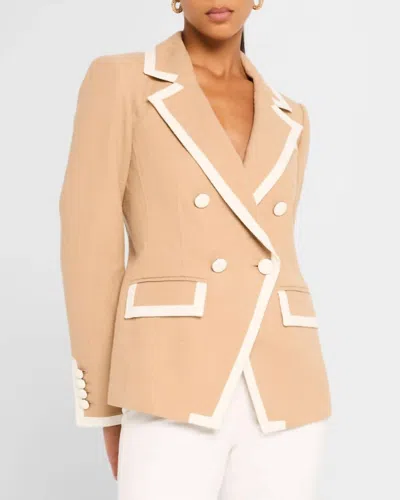 Veronica Beard Edison Dickey Jacket In Khaki