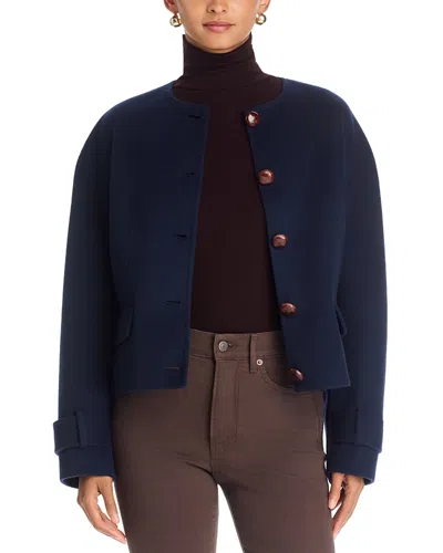 Veronica Beard Elaris Wool Blend Jacket In Blue
