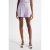 Veronica Beard Elbe Shorts In Soft Lilac