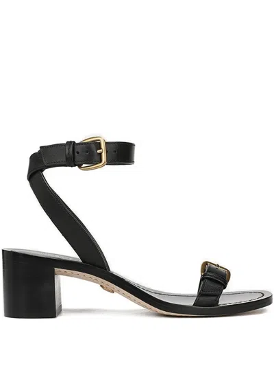 Veronica Beard Elia Buckle-details Sandals In Black