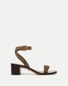 Veronica Beard Elia Ankle Strap Sandal In Brown