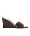 Veronica Beard Ellen Macrame Sandal In Brown