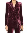 Veronica Beard Ellette Dickey Jacket In Wine In Burgundy