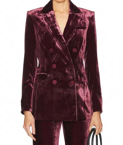 Veronica Beard Ellette Dickey Jacket In Wine In Burgundy