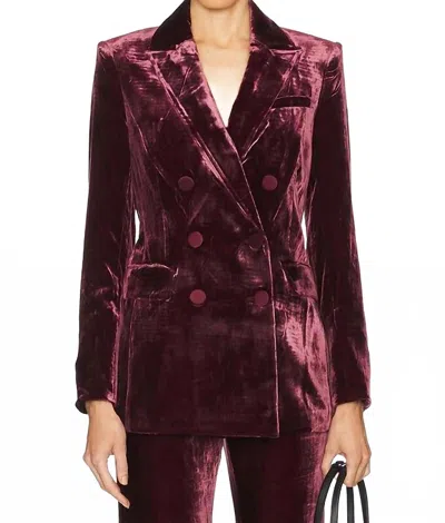 Veronica Beard Ellette Dickey Jacket In Wine In Pink