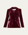 Veronica Beard Elliette Dickey Jacket In Wine
