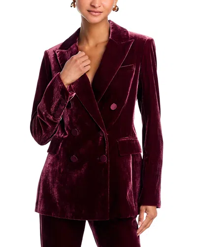 VERONICA BEARD ELLETTE DICKEY VELVET DOUBLE BREASTED JACKET