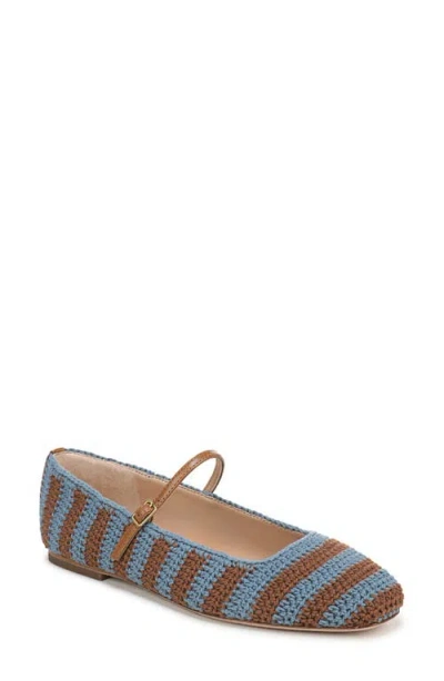 Veronica Beard Ellie Crochet Flat In Blue