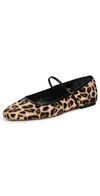 Veronica Beard Ellie Leopard-print Mary Jane Ballet Flats In Animal Print