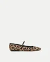 Veronica Beard Ellie Leopard-print Mary Jane Ballet Flats In Animal Print