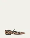 Veronica Beard Ellie Leopard-print Mary Jane Ballet Flats In Animal Print