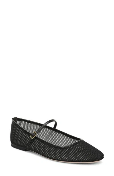 Veronica Beard Ellie Mesh Ballet Flat In Black