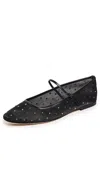 Veronica Beard Ellie Crystal Mesh Flat In Black Diamond