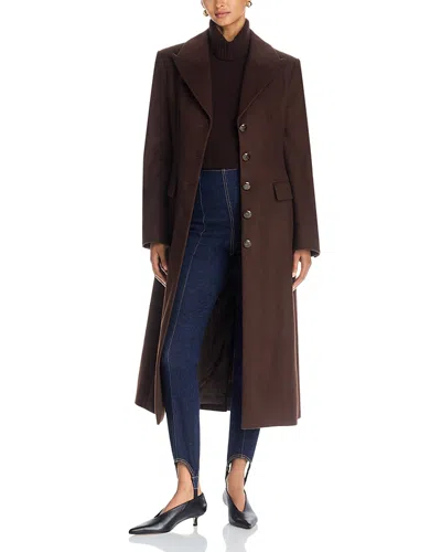 Veronica Beard Elspeth Wool & Cashmere Dickey Coat In Brown