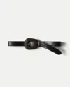 Veronica Beard Elsy Leather-buckle Belt In Black