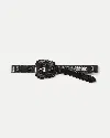 Veronica Beard Elsy Leather-buckle Belt In Black