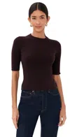 Veronica Beard Emil Cashmere Half-sleeve Sweater