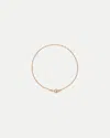 Veronica Beard Enamel Bead Chain Anklet In Purple