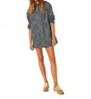 Veronica Beard Erilyn Dress In Sea Glare In Gray