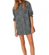 Veronica Beard Erilyn Eyelet Mini Shirt Dress In Sea Glare In Multi