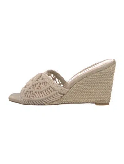 Pre-owned Veronica Beard Espadrilles In Neutral
