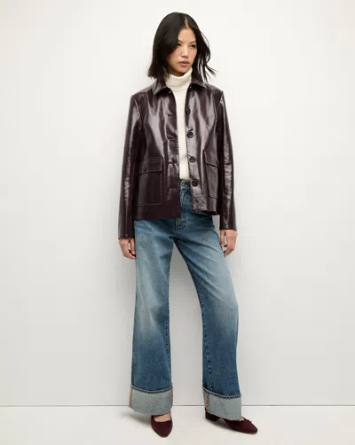 Veronica Beard Essex Dickey Jacket In Plum