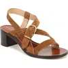 Veronica Beard Etta Strappy Leather Buckle Sandals