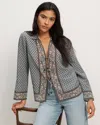 Veronica Beard Eva Top In Blue