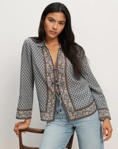 Veronica Beard Eva Scarf-print Blouse