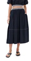Veronica Beard Evelina Skirt Navy