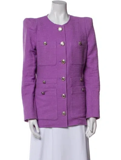 Pre-owned Veronica Beard Evening Jacket In Purple