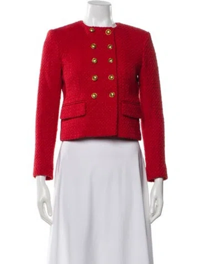 Pre-owned Veronica Beard Evening Jacket In Red
