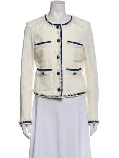 Pre-owned Veronica Beard Evening Jacket In White