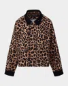 Veronica Beard Exclusive Arlo Leopard Chore Jacket