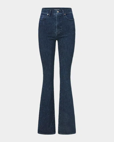 Veronica Beard Exclusive Beverly Embellished Skinny Flare Jeans In Blue